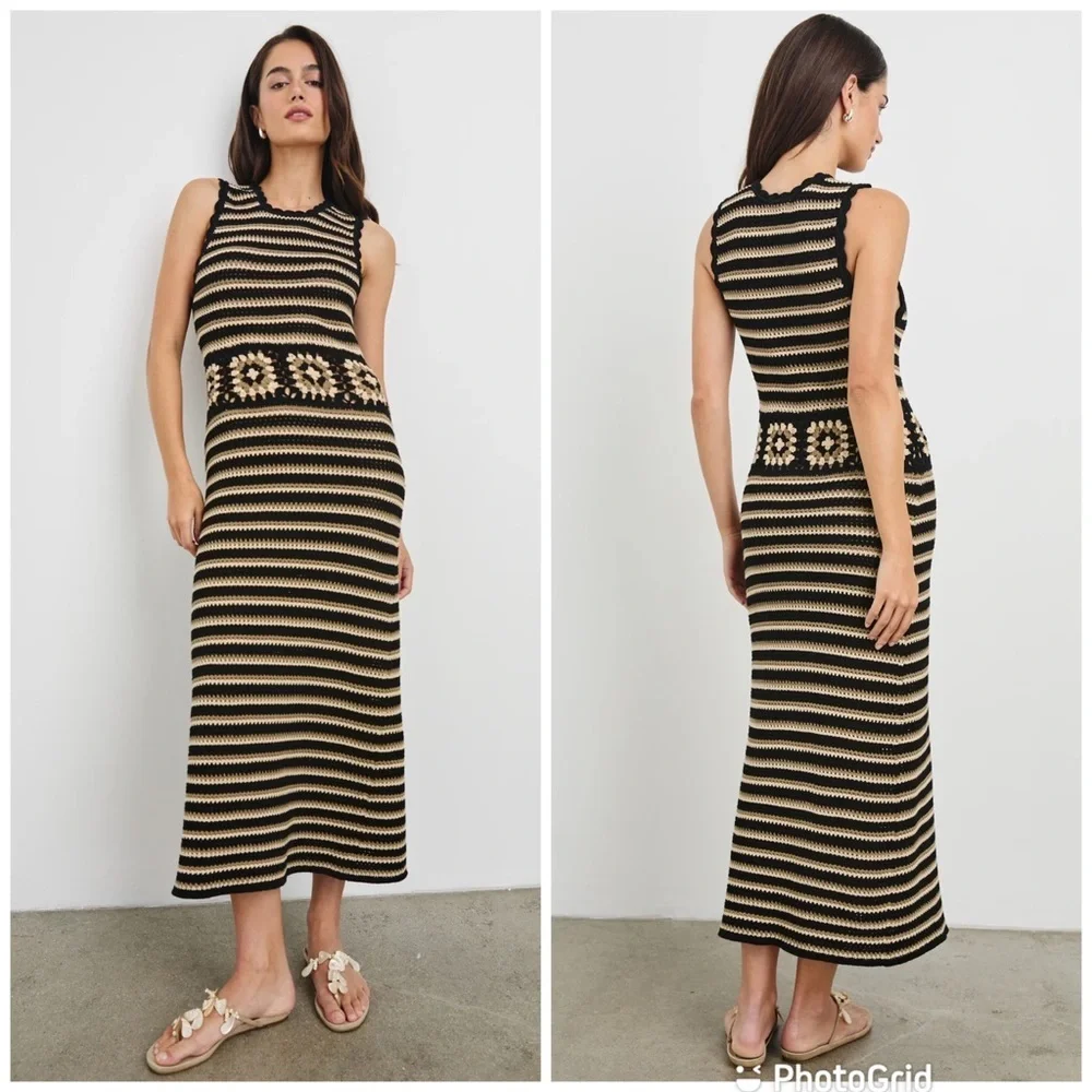 Rails Coco Crochet Midi Dress in Milos Crochet New with Tags!